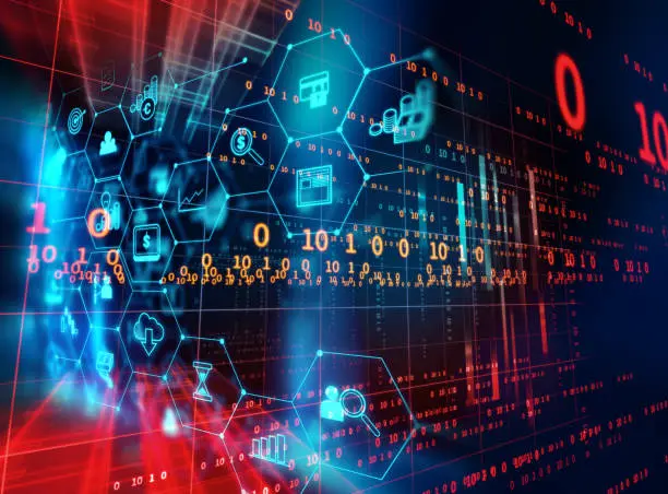  Visual representation showcasing a futuristic city skyline with interconnected data streams and financial charts, symbolizing the integration of technology and finance in the modern investment landscape